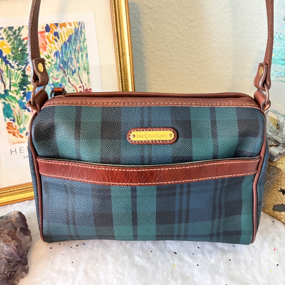 Polo Ralph Lauren Plaid Checkered Crossbody